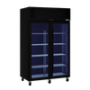 Williams Pearl - 2 door Black Upright Display Refrigerator