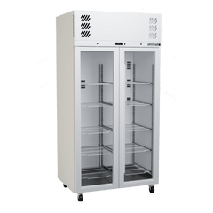 Williams Pearl - Slim 2 door White Upright Display Refrigerator