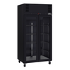 Williams Pearl - Slim 2 door Black Upright Display Refrigerator
