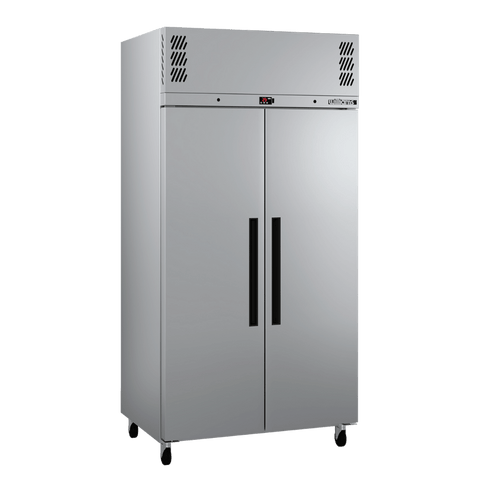 Williams Pearl - Slim 2 door Stainless Steel Upright Storage Freezer