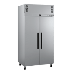 Williams Pearl - Slim 2 door Stainless Steel Upright Storage Refrigerator