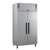 Williams Pearl - Slim 2 door Stainless Steel Upright Storage Refrigerator