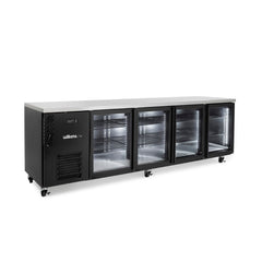 Williams Cameo Mini - 4 door Black Under Counter Display Refrigerator