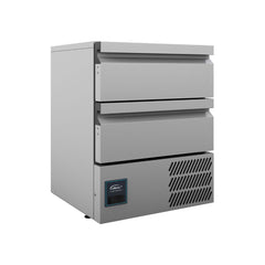 Williams Aztra Hydrocarbon - Two drawer stainless steel under counter freezer