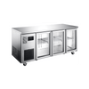 Williams Topaz Under Counter - 3 Door Stainless Under Counter Glass Door Refrigerator