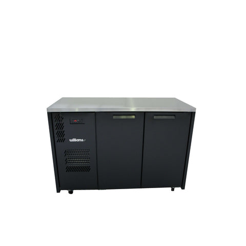 Williams Cameo - 2 door Black Under Counter Display Refrigerator
