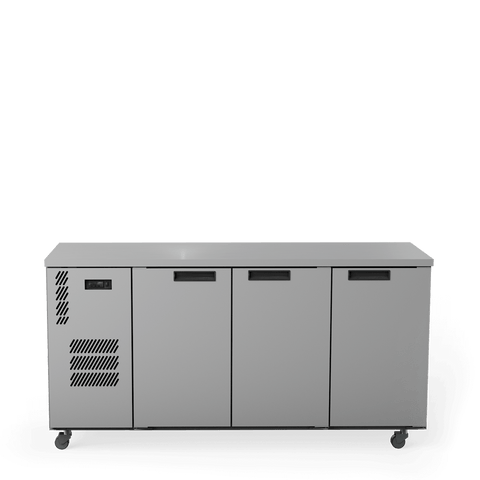 Williams Cameo - 3 door Stainless Steel Under Counter Display Refrigerator
