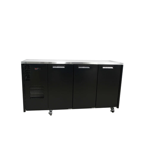 Williams Cameo - 3 door Black Under Counter Display Refrigerator