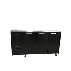 Williams Cameo - 3 door Black Under Counter Display Refrigerator