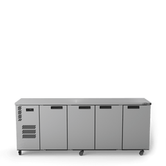 Williams Cameo - 4 door Stainless Steel Under Counter Display Refrigerator