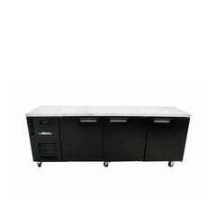 Williams Boronia - 3 door Black Under Counter Display Refrigerator