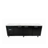 Williams Boronia - 3 door Black Under Counter Display Refrigerator