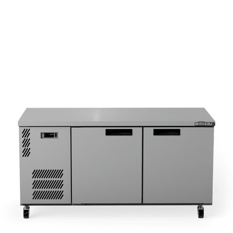 Williams Boronia - 2 door Stainless Steel Under Counter Display Refrigerator