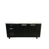 Williams Boronia - 2 door Black Under Counter Display Refrigerator
