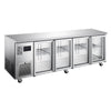 Williams Topaz Under Counter - 4 door Stainless Under Counter Glass Door Refrigerator