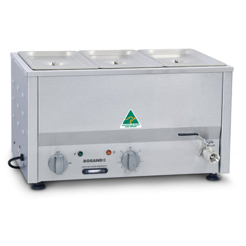 Roband Bain Marie with 3 x Z13150 & Lids BM2C