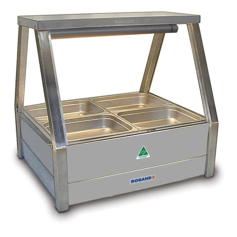 Roband Straight Glass Hot Food Display Bar E22