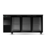 SKOPE BB.3.GSW BackBar 3 Glass Swing Door Fridge 635L