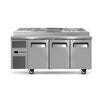 SKOPE RF8.PPZ.3.SD ReFlex 3 Solid Door GN Compatible Hinge Lid Pizza Preparation Fridge 523L