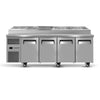 SKOPE RF8.PPZ.4.SD ReFlex 4 Solid Door GN Compatible Hinge Lid Pizza Preparation Fridge 711L