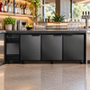 SKOPE SL.3.SSW BackBar 3 Solid Swing Door SlimLine Fridge 448L