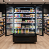 Bromic SVM1000HD-NR Semi Vertical 2 Hinged Door Multideck Display Fridge - 938mm