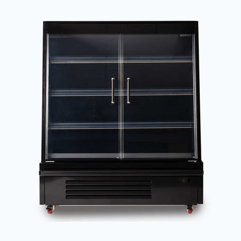 Bromic SVM1250HD-NR Semi Vertical 2 Door Multideck Display Fridge 1250mm