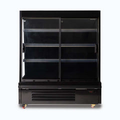 Bromic SVM1250SD-NR Semi Vertical 2 Sliding Door Multideck Display Fridge - 1250mm front view