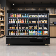 Bromic SVM1875SD-NR Semi Vertical 2 Door Multideck Display Fridge 1875mm