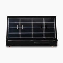 Bromic SVM2500HD-NR Semi Vertical 4 Hinged Door Multideck Display Fridge - 2500mm front view