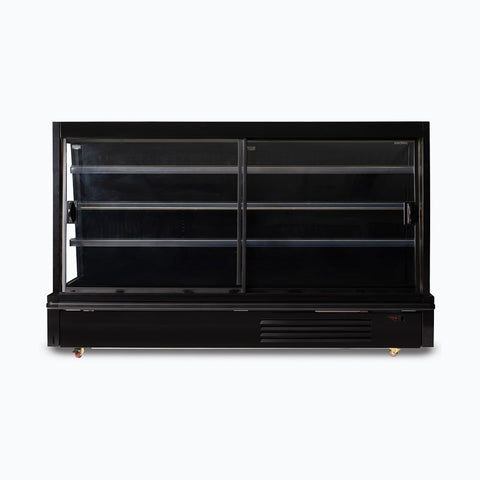Bromic SVM2500SD-NR Semi Vertical 4 Sliding Door Multideck Display Fridge 2500mm