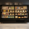 Bromic SVM2500SD-NR Semi Vertical 4 Sliding Door Multideck Display Fridge 2500mm