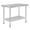 Vogue Stainless Steel Prep Table 1200mm