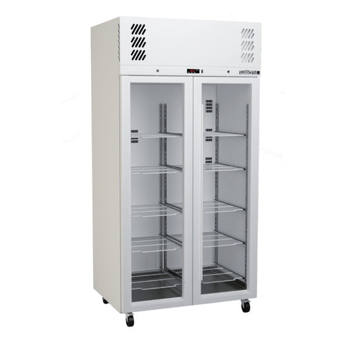 Williams Pearl - Slim 2 door White Upright Display Refrigerator commercial refrigeration