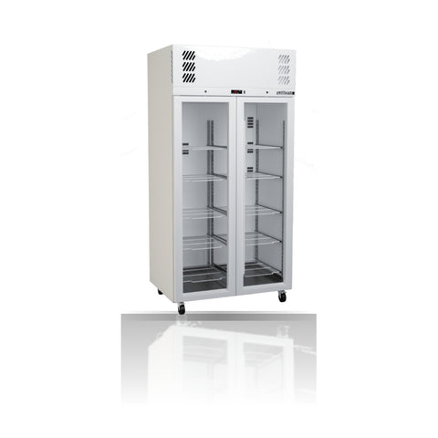 Williams Pearl - Slim 2 door White Upright Display Refrigerator