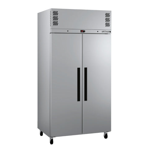 Williams Pearl - Slim 2 door Stainless Steel Upright Storage Refrigerator