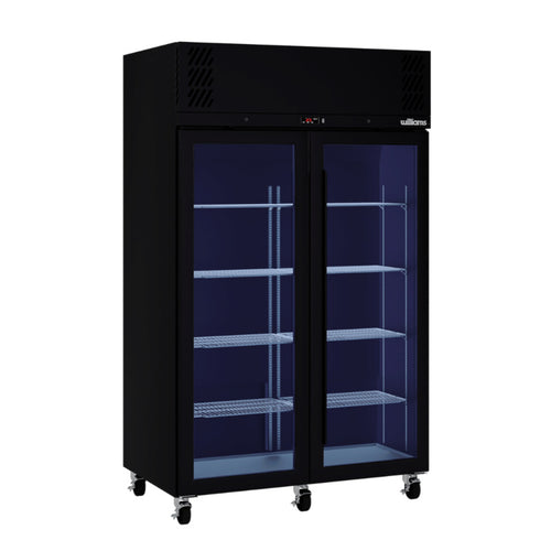 Williams Pearl - 2 door Black Upright Display Refrigerator commercial refrigeration