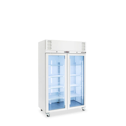 Williams Pearl - 2 door White Upright Display Freezer