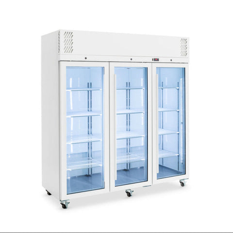 Williams Pearl - 3 door White Upright Display Refrigerator