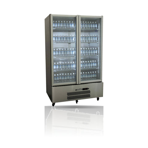Williams Quartz Star - 2 door Stainless Steel Upright Display Refrigerator