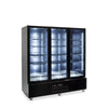 Williams Quartz Star - 3 door Black Upright Display Refrigerator