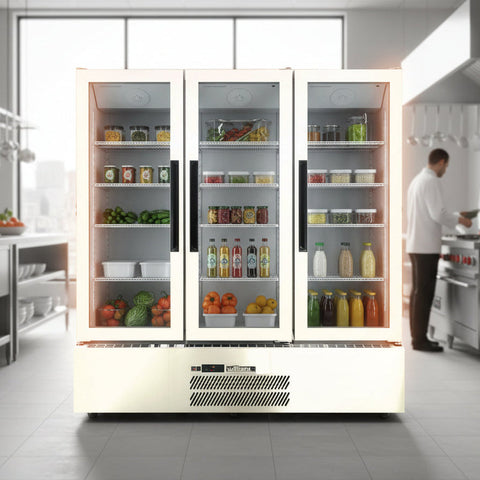 Williams Quartz Star - 3 door White Upright Storage Refrigerator