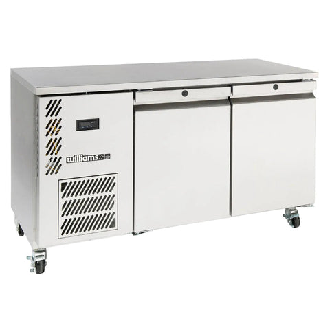Williams Opal - 2 door Stainless Steel Under Counter Storage Refrigerator