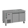 Williams Opal - 2 door Stainless Steel Under Counter Refrigerator With Blown Air Well