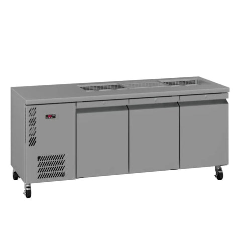 Williams Opal 3 door Stainless Steel Under Counter Refrigerator With Blown Air Well