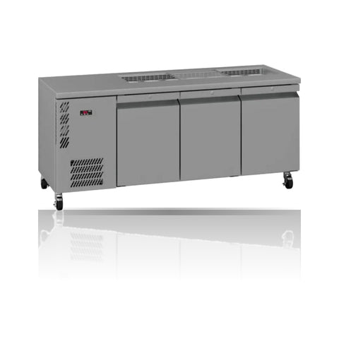 Williams Opal 3 door Stainless Steel Under Counter Refrigerator With Blown Air Well