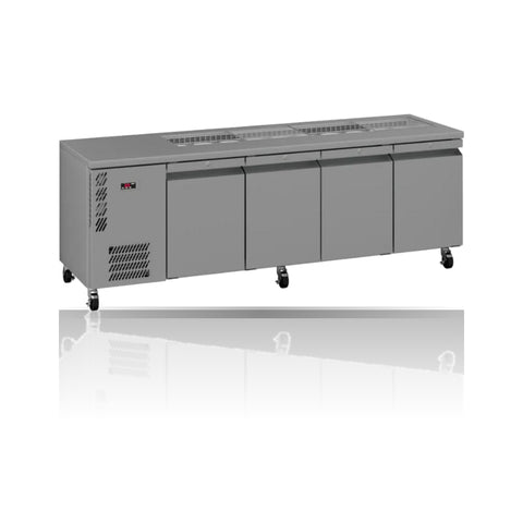 Williams Opal 4 door Stainless Steel Under Counter Refrigerator With Blown Air Well