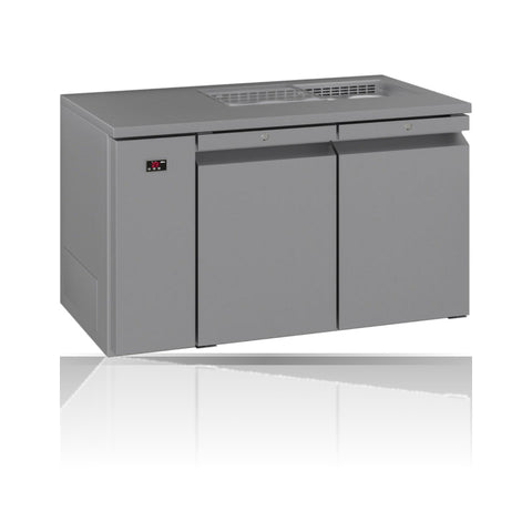 Williams Opal - 2 door Stainless Steel Remote Under Counter Refrigerator With Blown Air Well