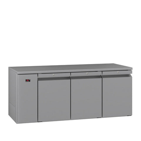 Williams Opal - 3 door Stainless Steel Remote Under Counter Refrigerator