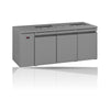 Williams Opal - 3 door Stainless Steel Remote Under Counter Refrigerator With Blown Air Well